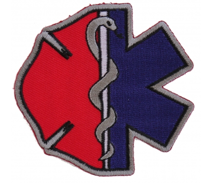 Thin White Line Blue Star Of Life Patch For EMS