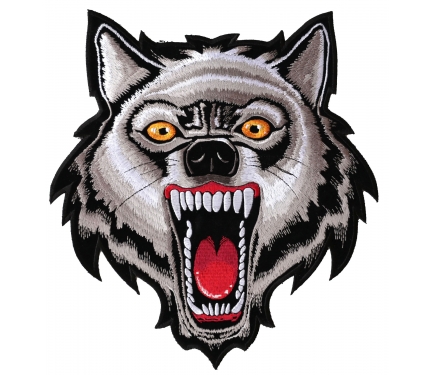 Howling Wolf Patch with Moon, Large Back Patches for Jackets and Vests