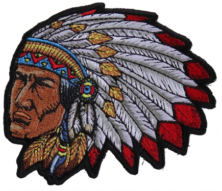 Indian Chief Patch For Jackets By Ivamis Patches