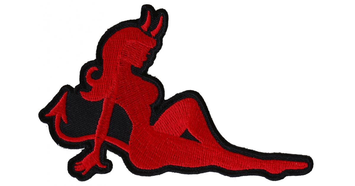  Red Bad Baby Devil Wings Folk Halloween Biker Lady Rider Hippie  Punk Rock Heavy Metal Tatoo Jacket T-shirt Patch Sew Iron on Embroidered  Sign Badge
