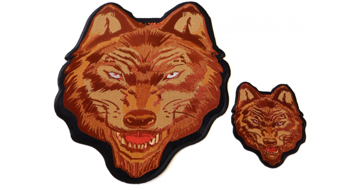 Scary Wolf Iron on Patch by Ivamis Patches