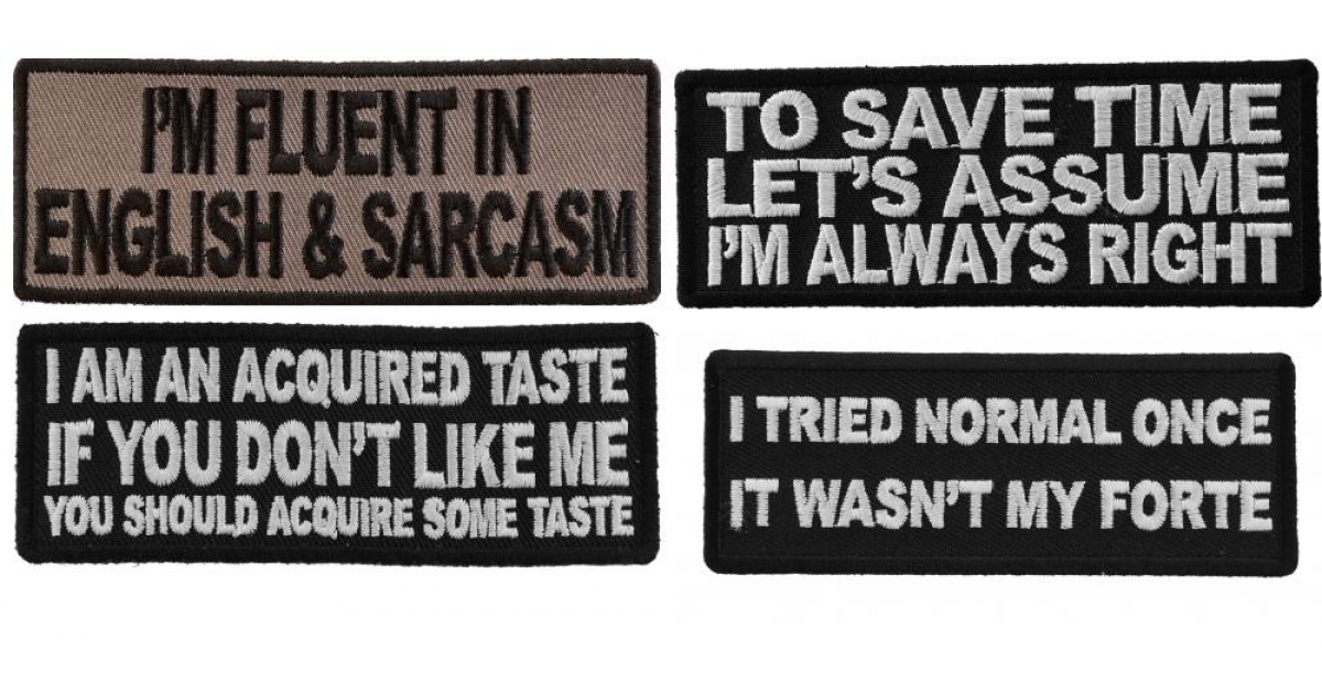 Funny Military Saying Patches - Sew or Iron on - Embroidered - TheCheapPlace