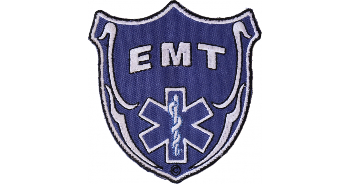 Iron On EMT Shield Patch | Embroidered Patches by Ivamis Patches