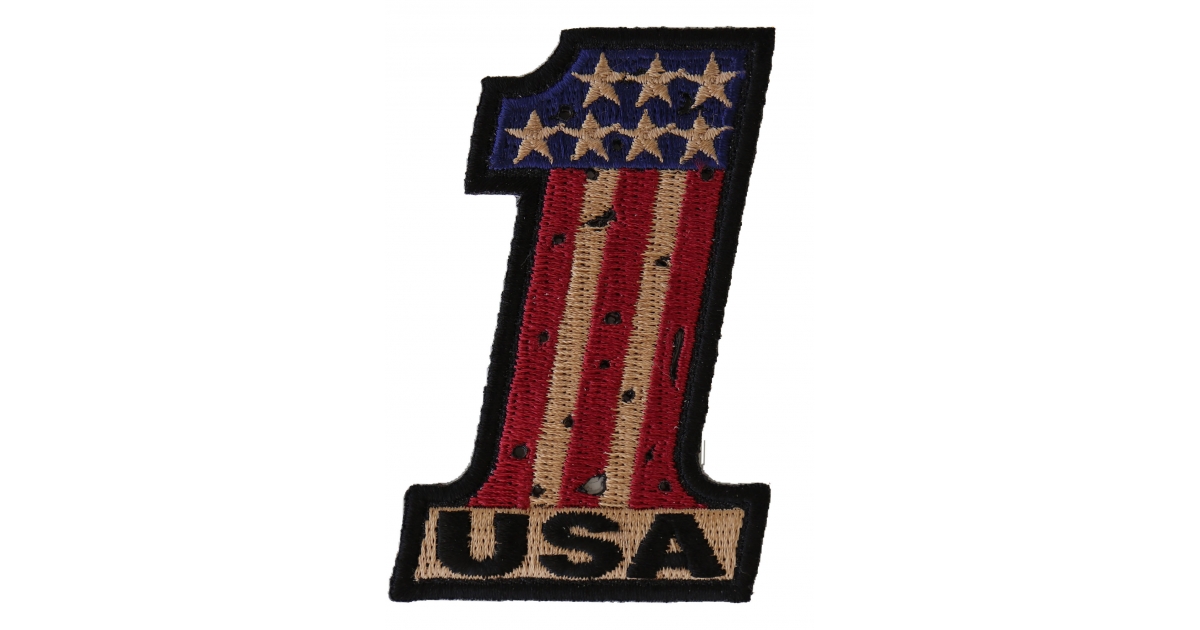 USA FLAG/LETTER PATCH