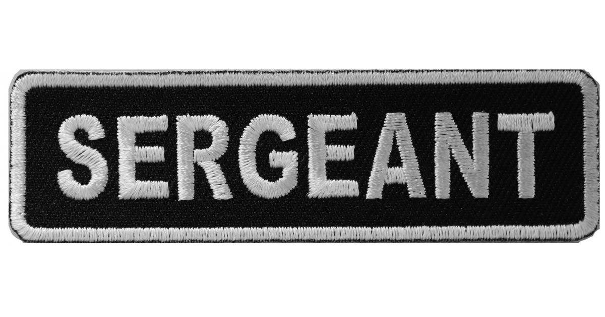 Sergeant Patch | Embroidered Patches by Ivamis Patches