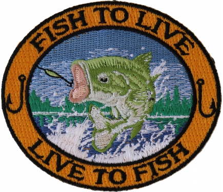 Striped Bass Applique Patch - Fish, Fishing, Fisherman Badge 2 (Iron –  Patch Parlor