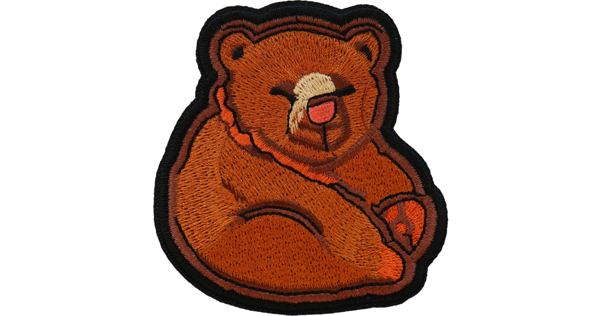 2) Chicago Bears Vintage Embroidered Iron On Patches Patch Lot 3” X3”