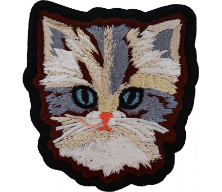 Too Many Cats in a Box Multi-Color Embroidered Iron-On Patch