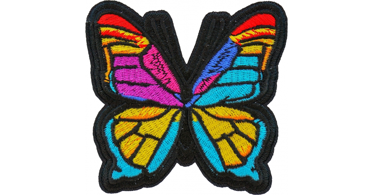 Patch, Embroidered Patch (Iron-On or Sew-On), Orange Monarch
