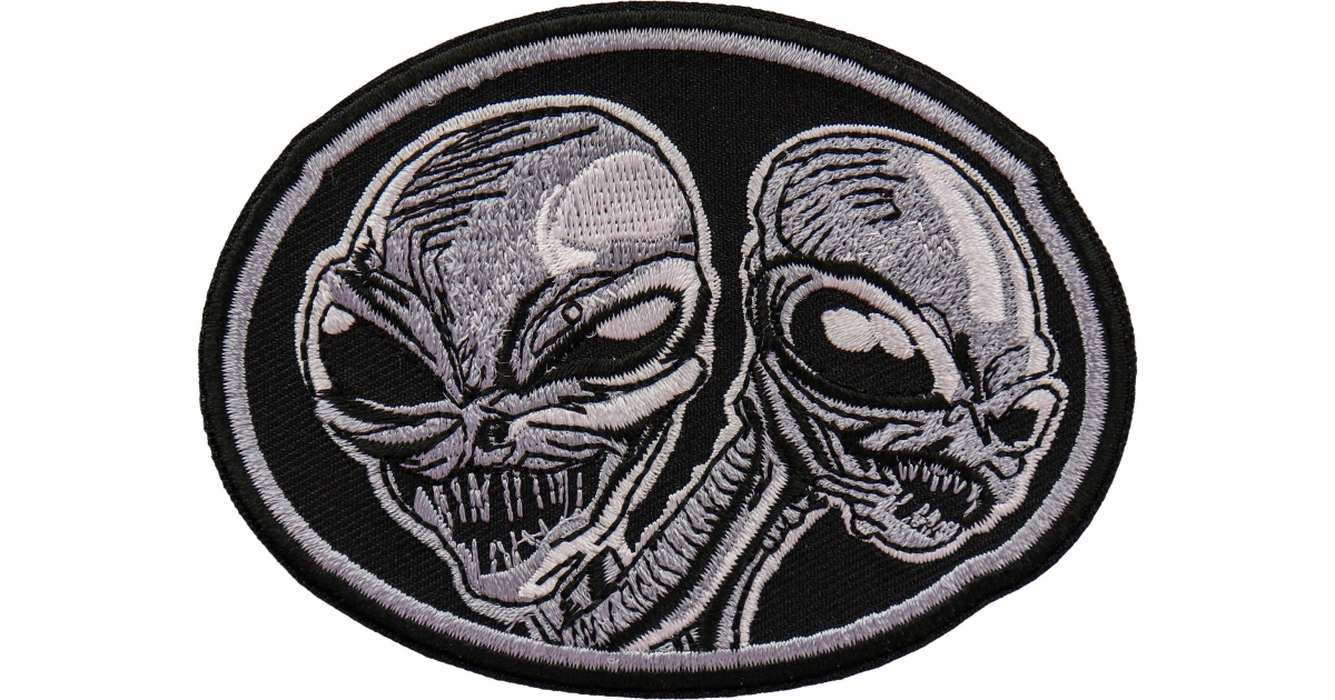 Two Aliens Patch Iron On Novelty Patches By Ivamis Patches 6289