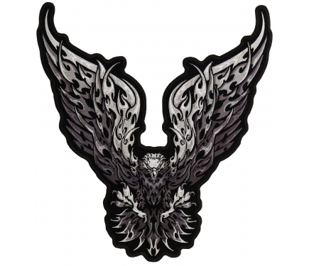 Eagle Monochrome Large Wings Patch Large | Eagle Patches -TheCheapPlace