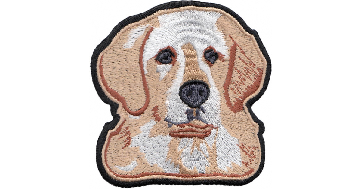 Golden Retriever Dog Iron on Patch by Ivamis Patches