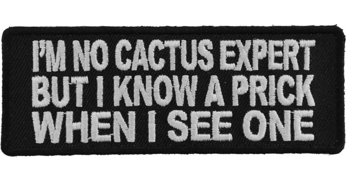 I M No Cactus Expert Patch Funny Patches Thecheapplace