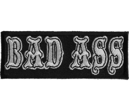 Recovery Is Badass Blue Embroidered Patch