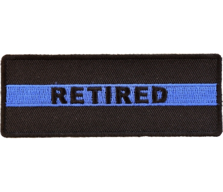 Retired Police Officer Rocker Patch by Ivamis Patches
