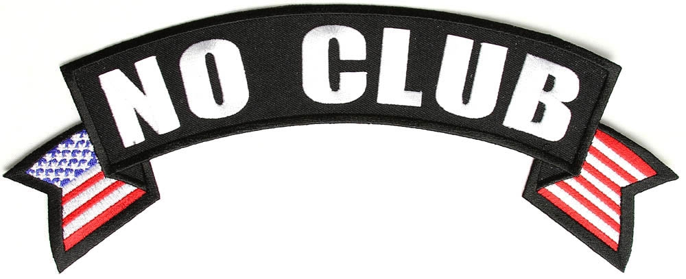 No Club Flag Rocker Patch