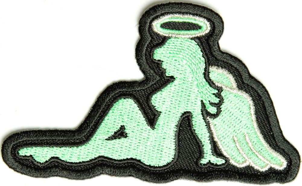 Teal Angel Girl Patch