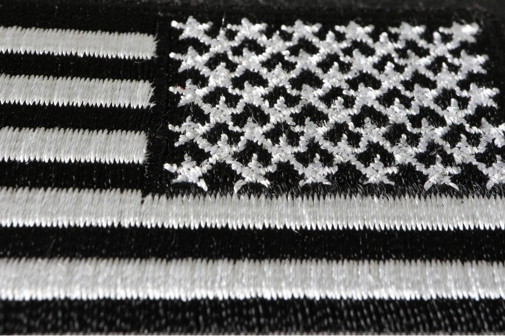 Reversed American Flag Patch  Embroidered Patches by Ivamis Patches