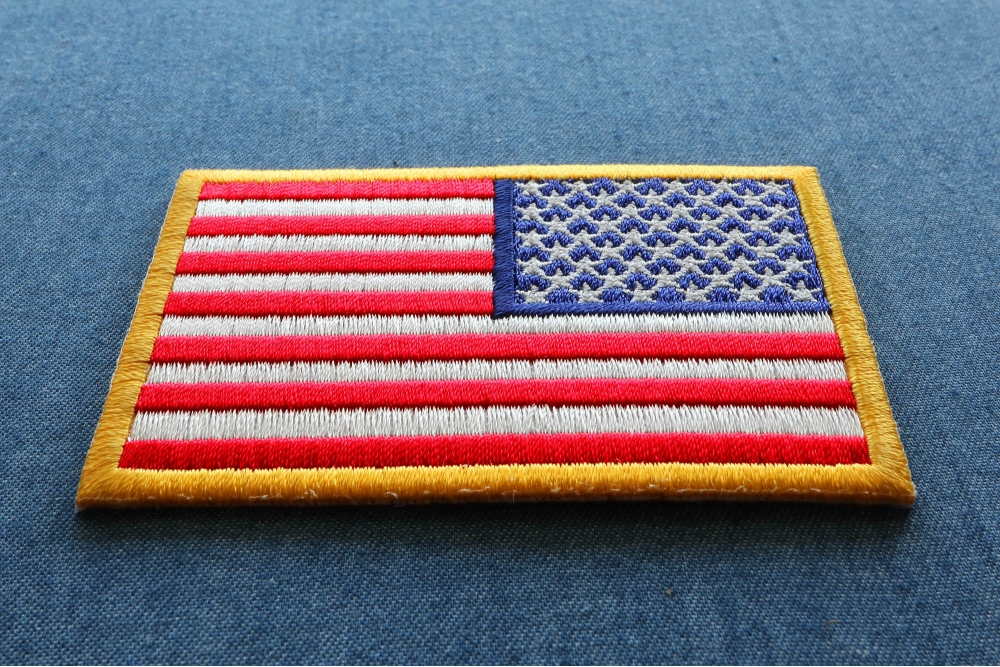 Reversed American Flag Patch Embroidered Patches By Ivamis Patches