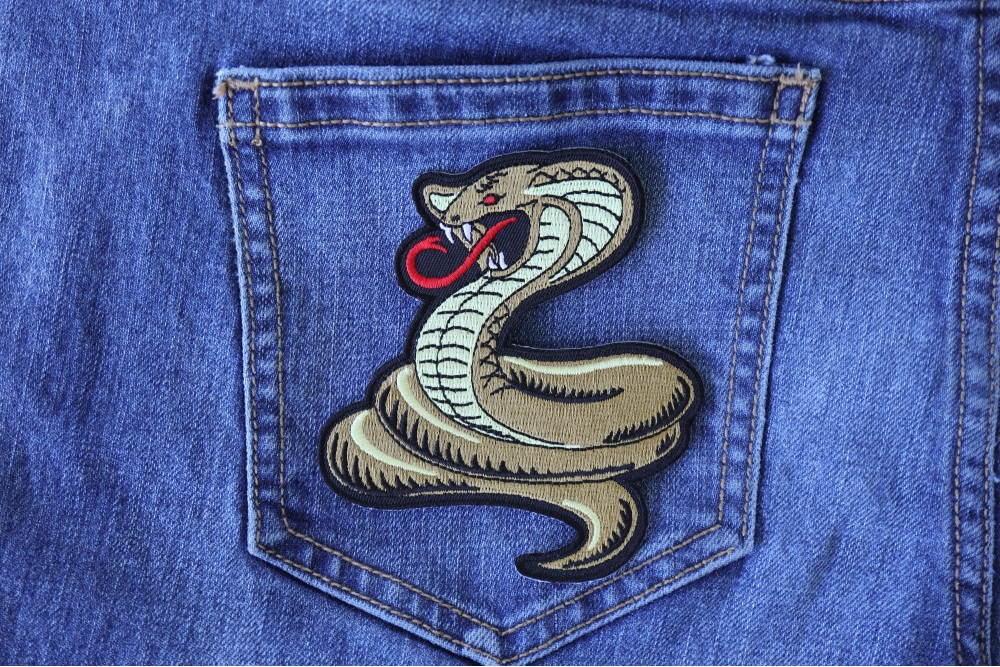 Cobra Patch for Sewing on to Jackets by Ivamis Patches