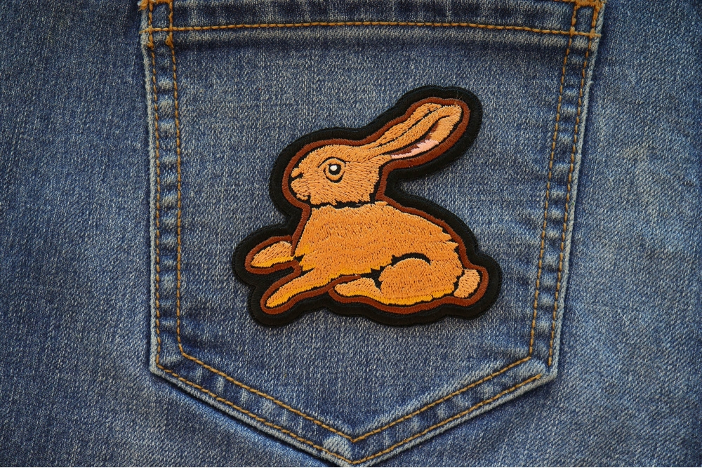 Cute Rabbit Iron on Patch by Ivamis Patches