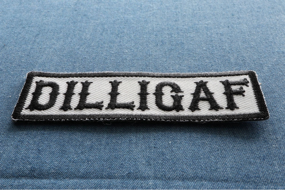 DILLIGAF Patch - Biker Saying Patches by Ivamis Patches
