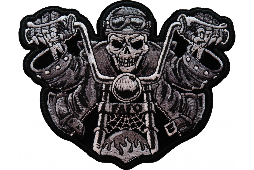 Fafo Skeleton Rider Biker Patch By Ivamis Patches