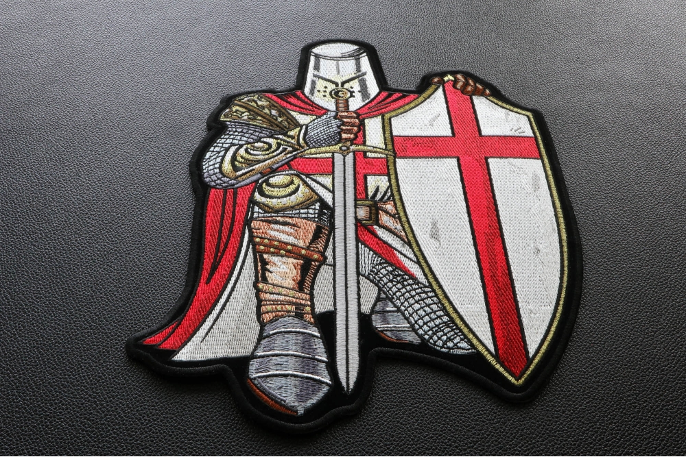 Large Knight Patch for Back of Leather Jackets by Ivamis Patches