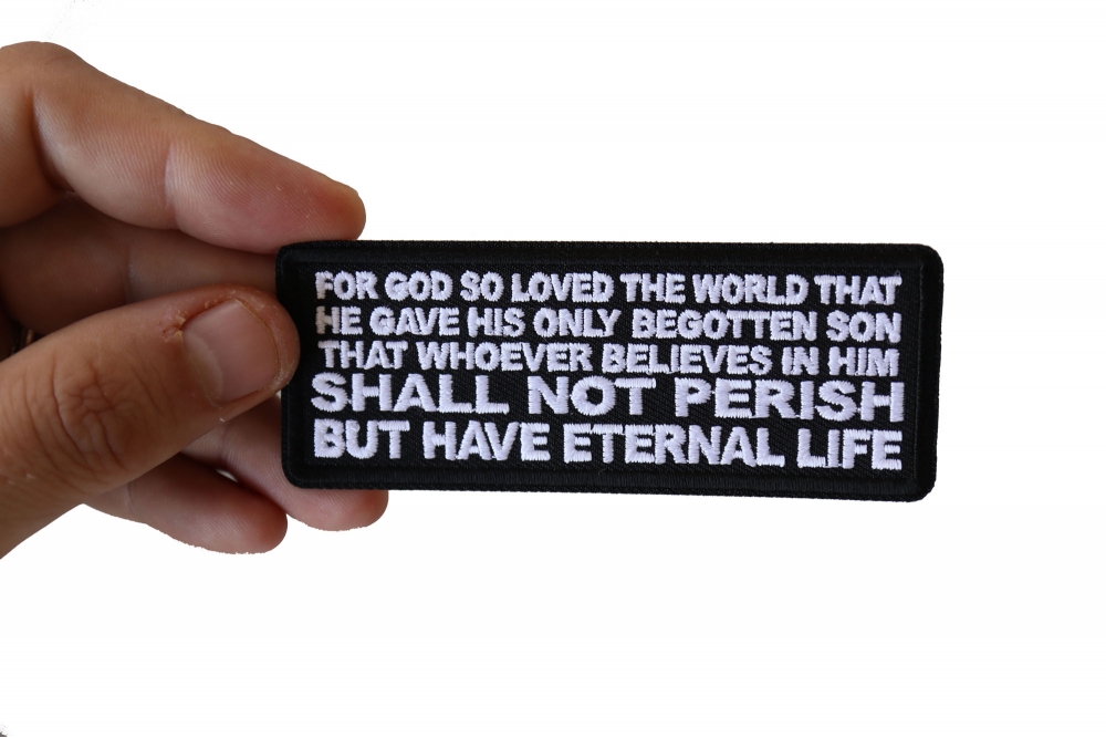 John 3 16 Quote Patch by Ivamis Patches