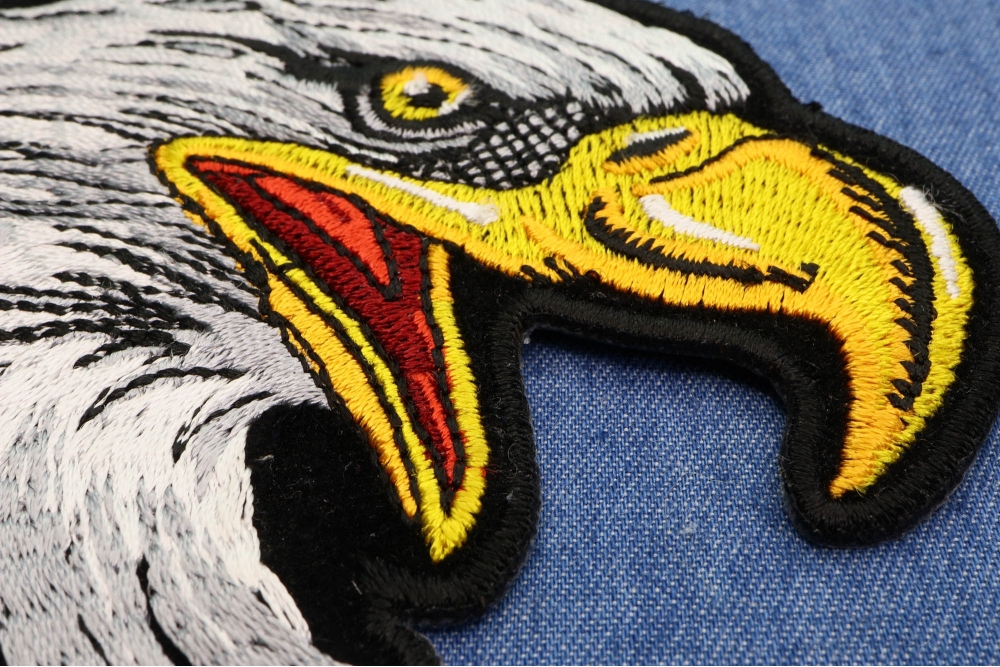 American Bald Eagle Head - Bird - Iron on Applique/Embroidered Patch