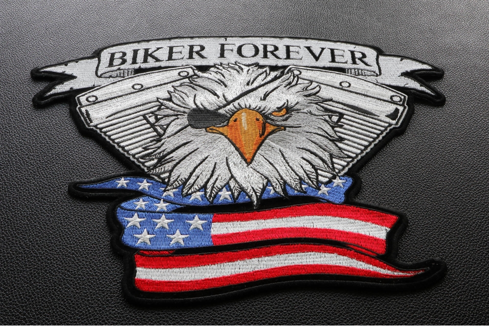 Eagle Patch, Large Patches for Back of Biker Jackets and Vests