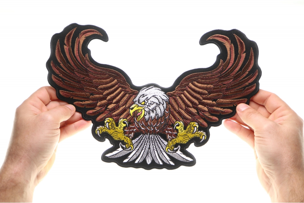 Eagle Patch, Large Patches for Back of Biker Jackets and Vests