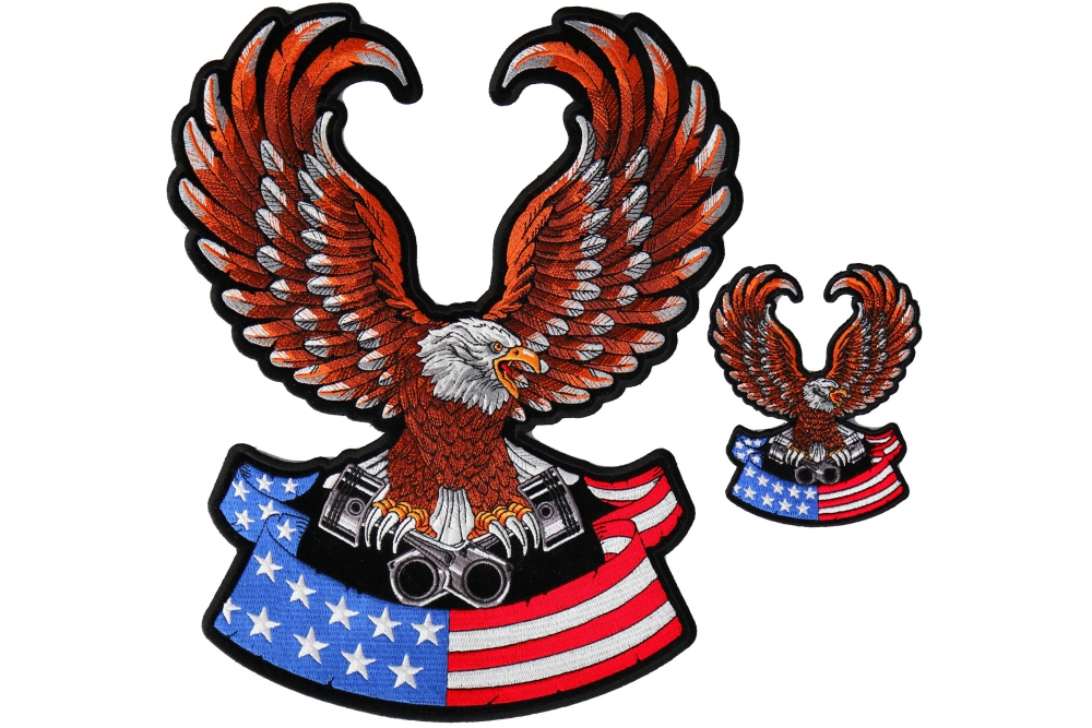 American Eagle Small and Large Patch Set by Ivamis Patches