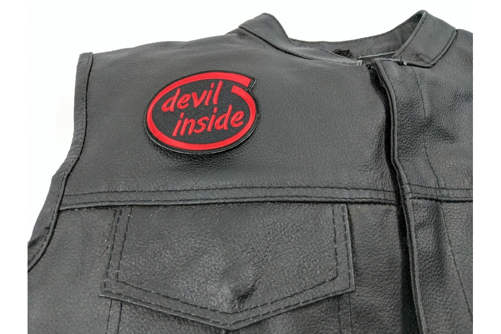 Devil Inside Funny Iron on Patch