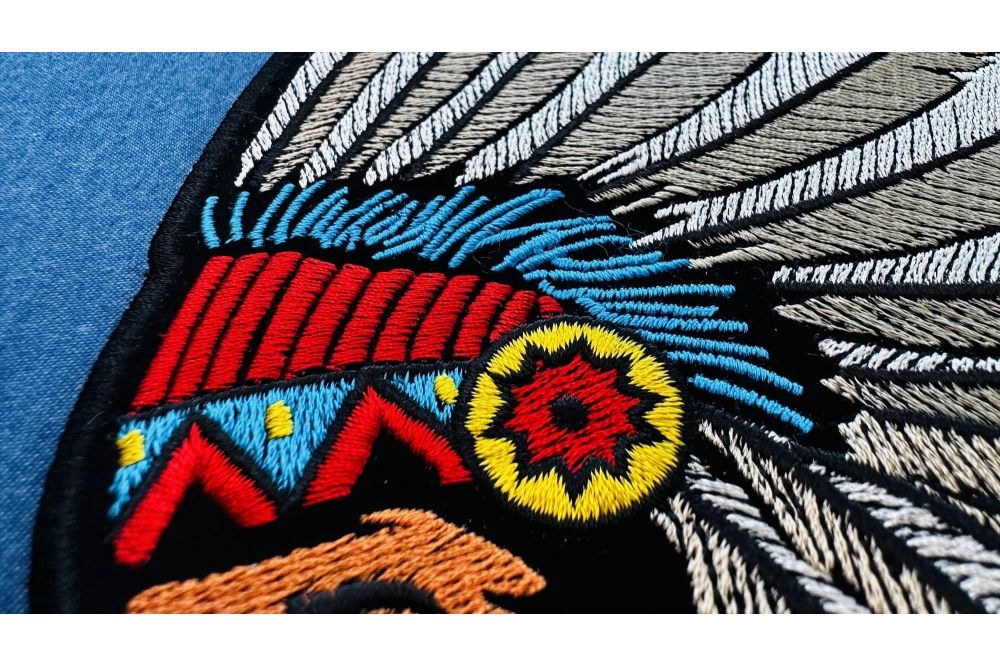 Indian Axes and Feathers Patch, Large Indian Patches by Ivamis Patches