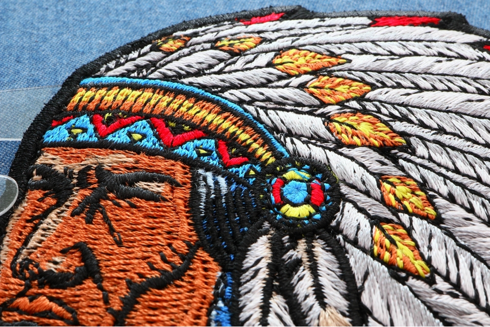 Indian Chief Patch for Jackets by Ivamis Patches