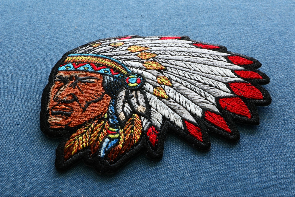 Indian Chief Patch for Jackets by Ivamis Patches