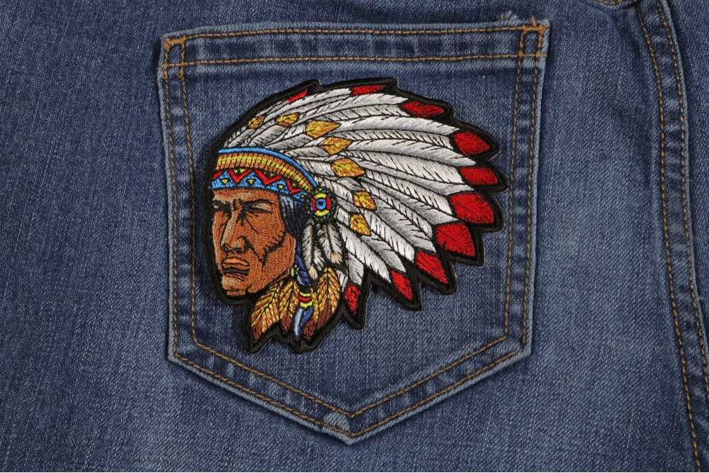 Indian Chief Patch for Jackets by Ivamis Patches