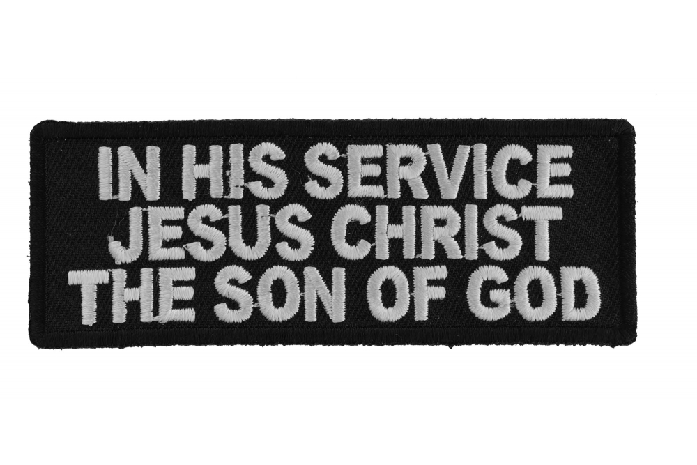 In His Service Jesus Christ Patch