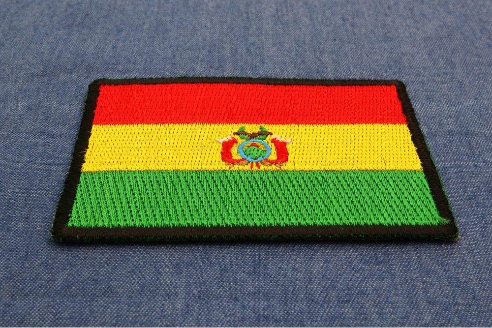 Bolivian Flag Patch diagonal view