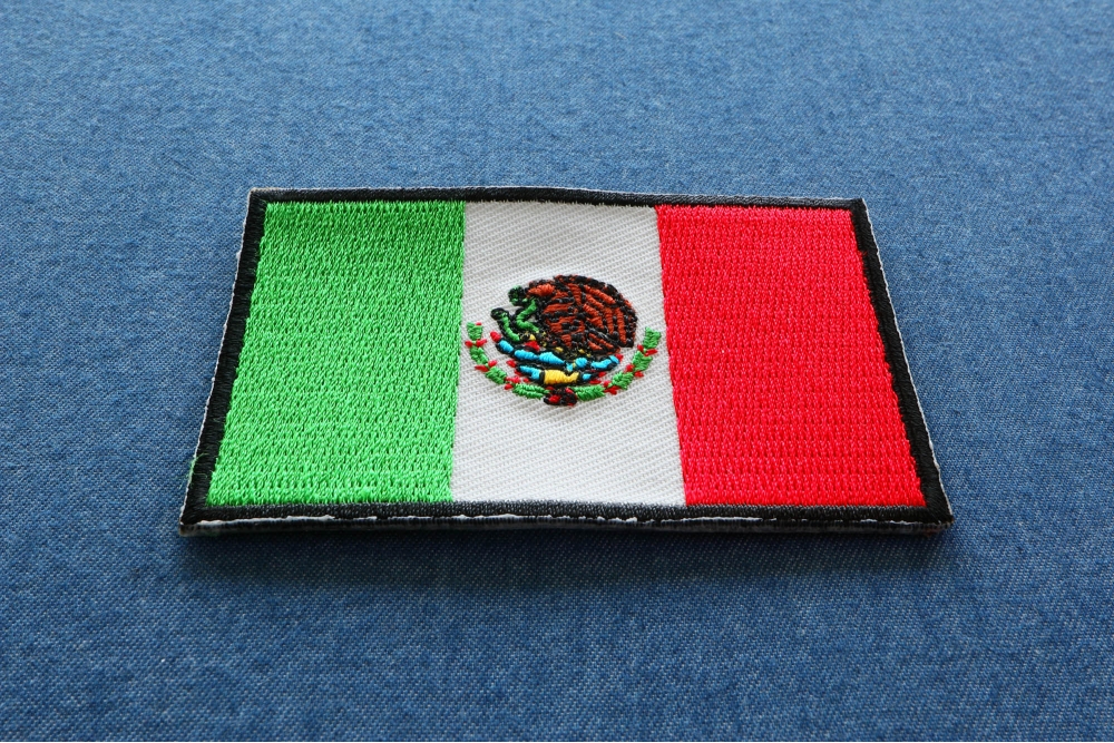 Set of 3 Mexican Flag Patches in different colors by Ivamis Patches