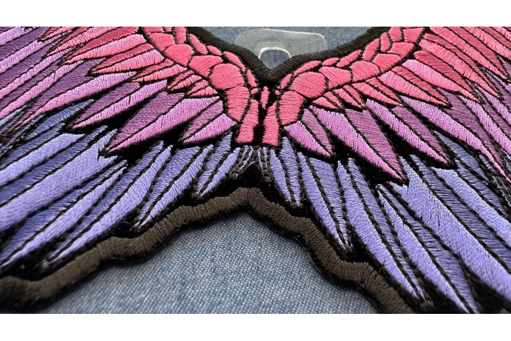 Angel Wings XL Back Patch for Jackets Biblically Accurate Angel Seraphim /  Ophanim Angel Patch angel Wings Angelcore Wildflower Co 