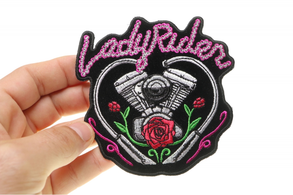 Butterfly Roses Lady Rider Patch, Large Biker Back Patches for Leather  Vests by Ivamis Patches