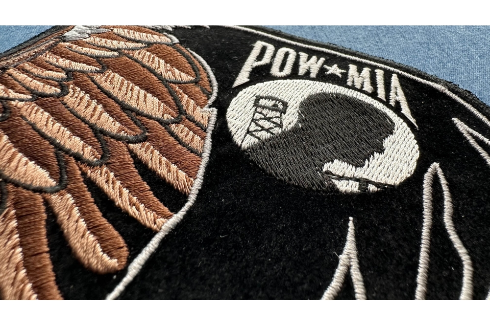 Pow Mia Eagle Patch, Large Patches for Back of Motorcycle Jackets and Vests