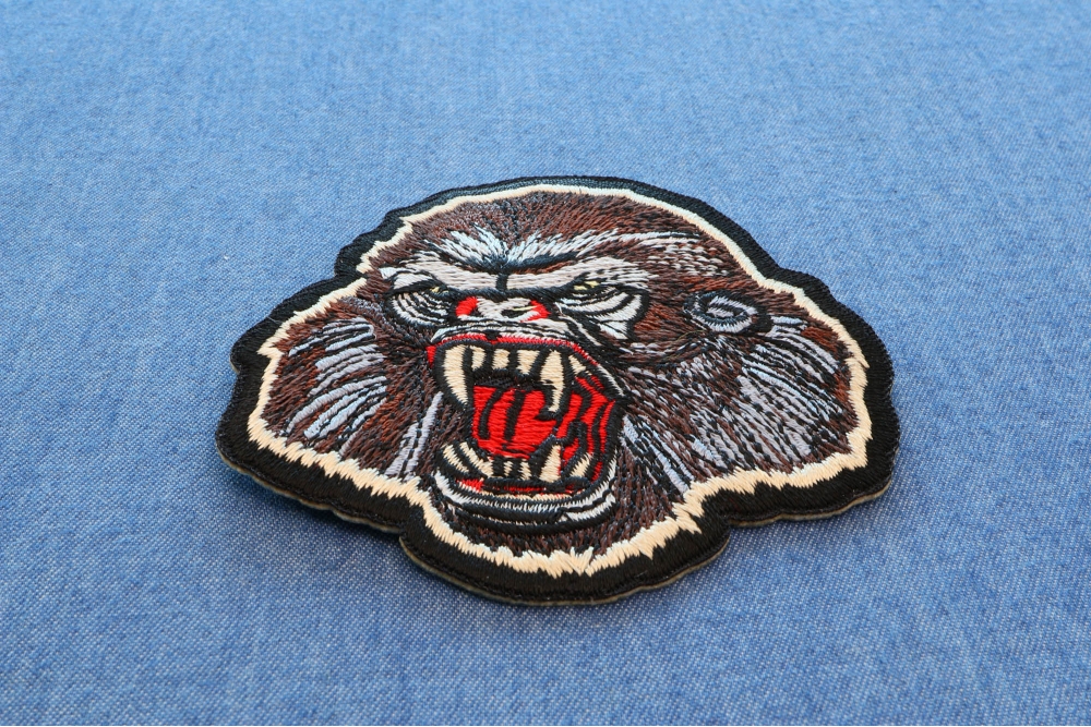 Gorilla Iron on Patch - Iron on Monkey Patches by Ivamis Patches