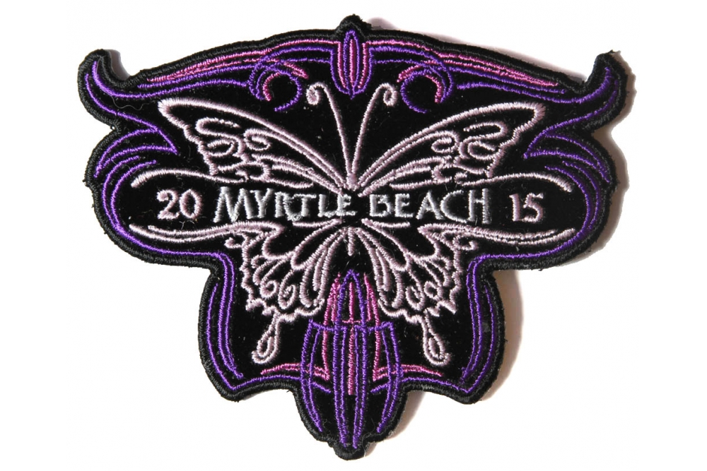 Myrtle Beach 2015 Patch Purple Butterfly by Ivamis Patches