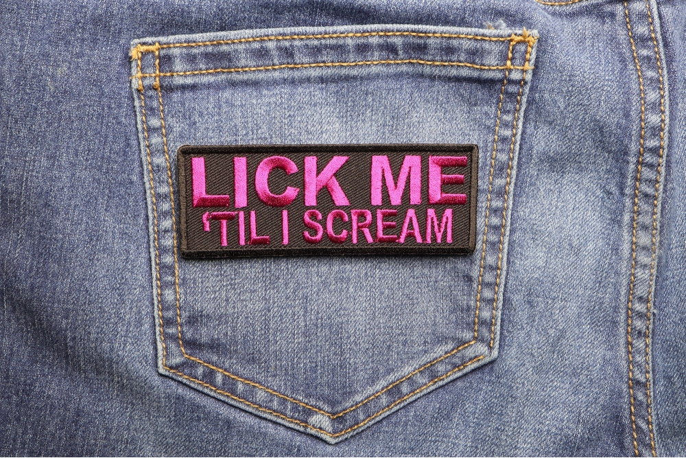 Lick Me Til I Scream Patch, Funny Patches for Adults by Ivamis Patches