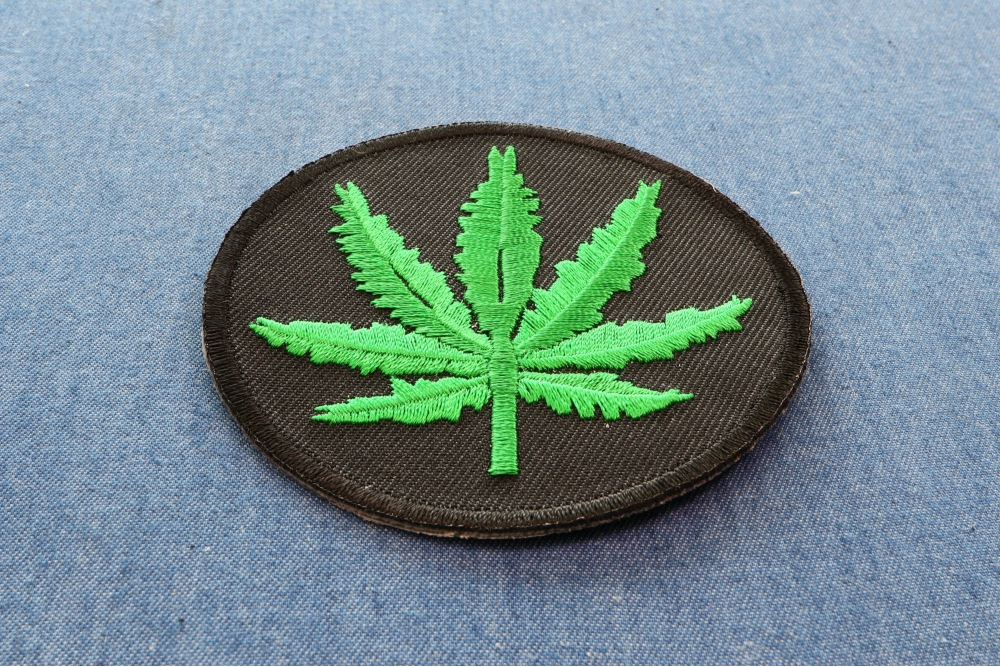 Marijuana Leaf Novelty Iron on Patch