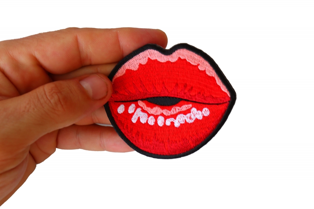 Kissing Lips Small Patch by Ivamis Patches