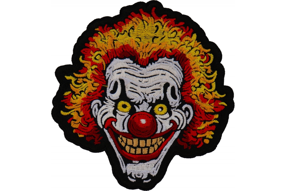 Afro Clown Patch - Iron on Novelty Patches by Ivamis Patches